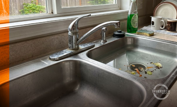 Slow draining kitchen sink, septic system problem Florida home